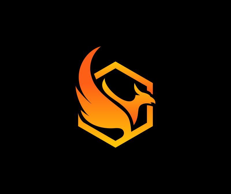 矢量橙色创意袋鼠logo设计