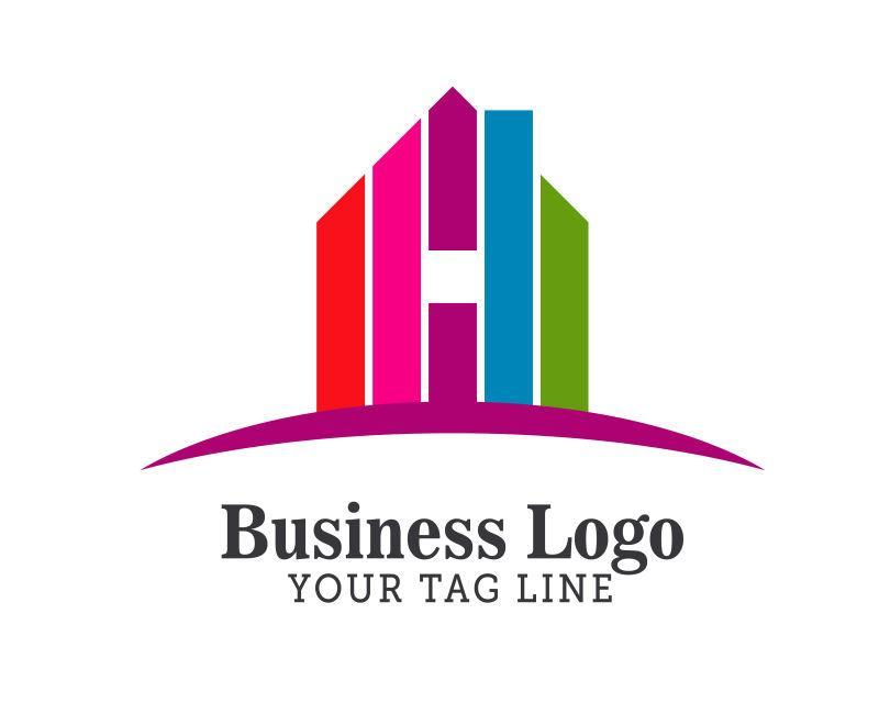 矢量房地产和待售房屋设计