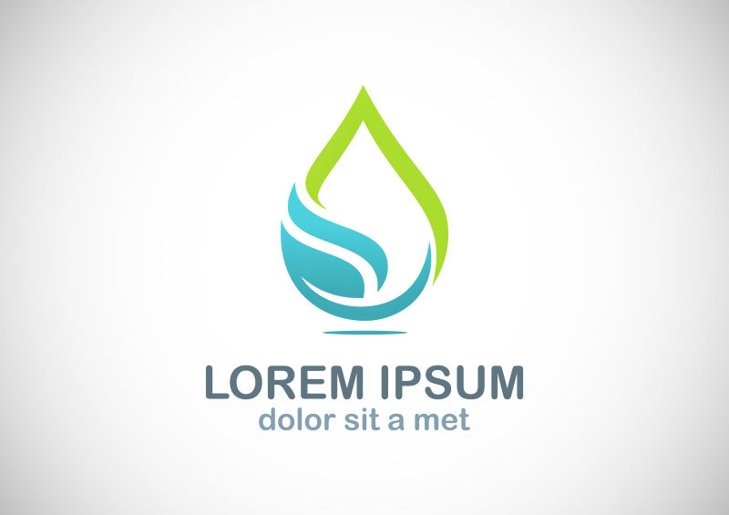 水滴型矢量图标