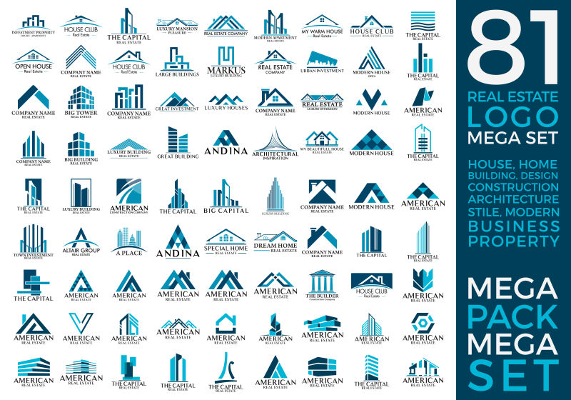 创意公司标志设计矢量图集