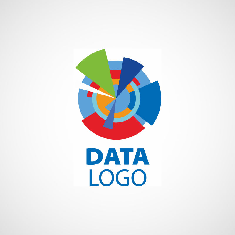 创意的色彩公司标志矢量图