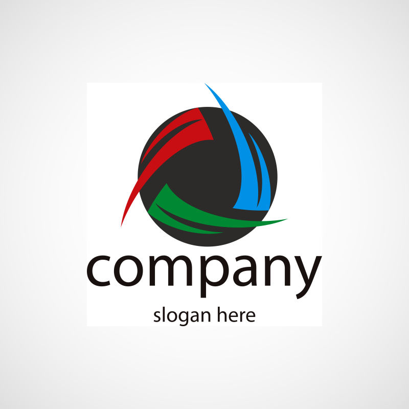 现代创意设计公司标志矢量图