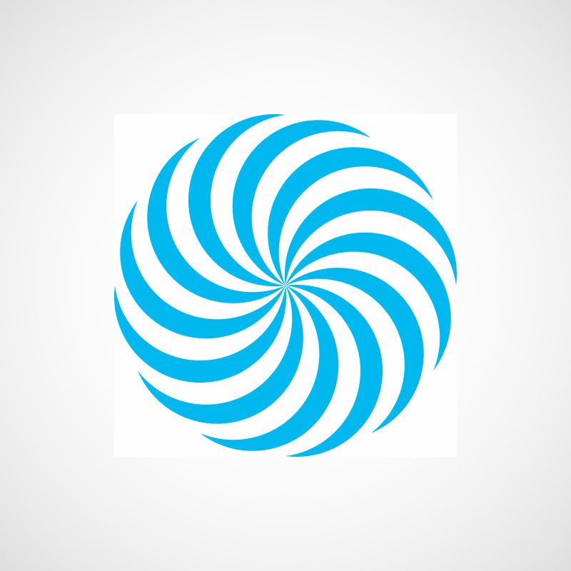 蓝色现代创意公司标志设计矢量图