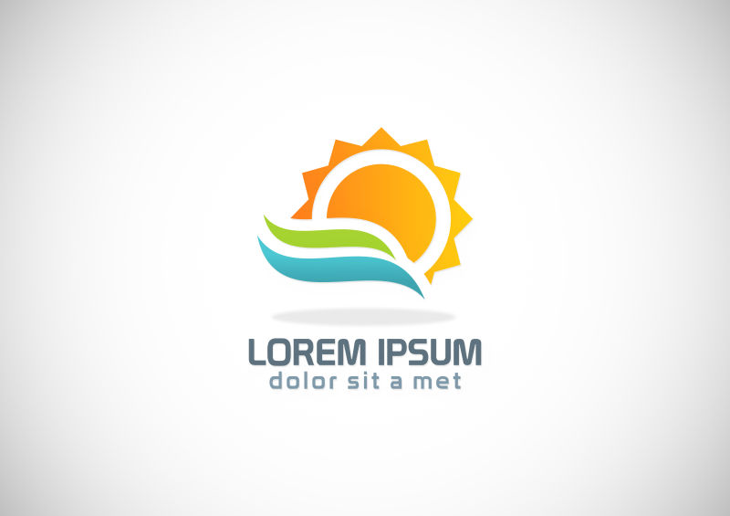 矢量自然生态概念logo设计