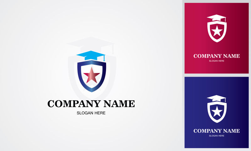 矢量教育商标设计图
