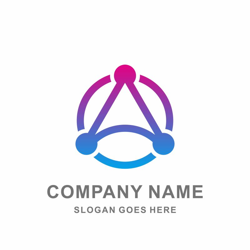 创意现代企业标志矢量设计图