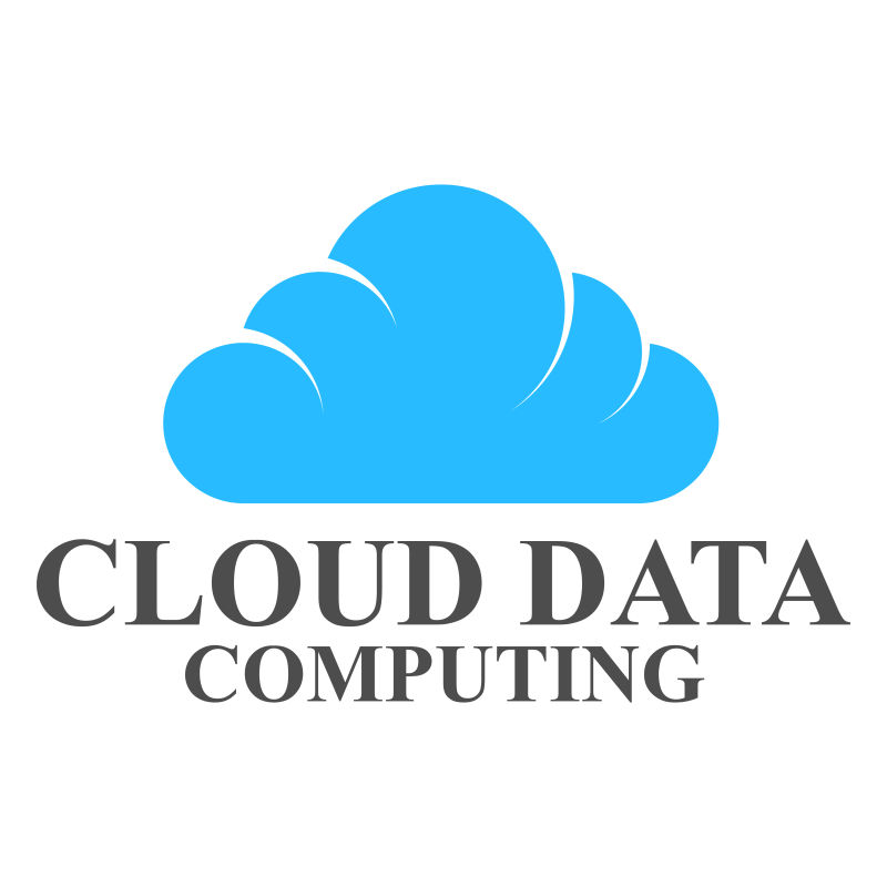 创意蓝色数据云图标设计矢量