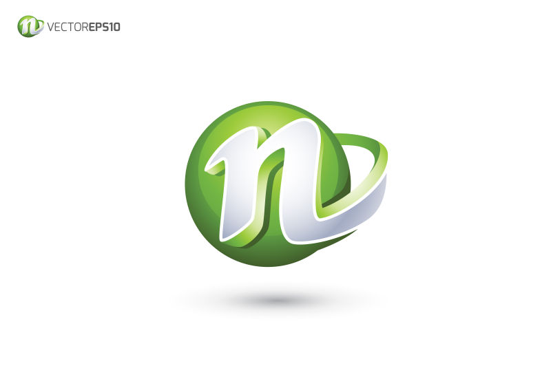 N字母创意logo设计图片