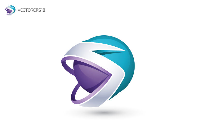 矢量个性创意字母v