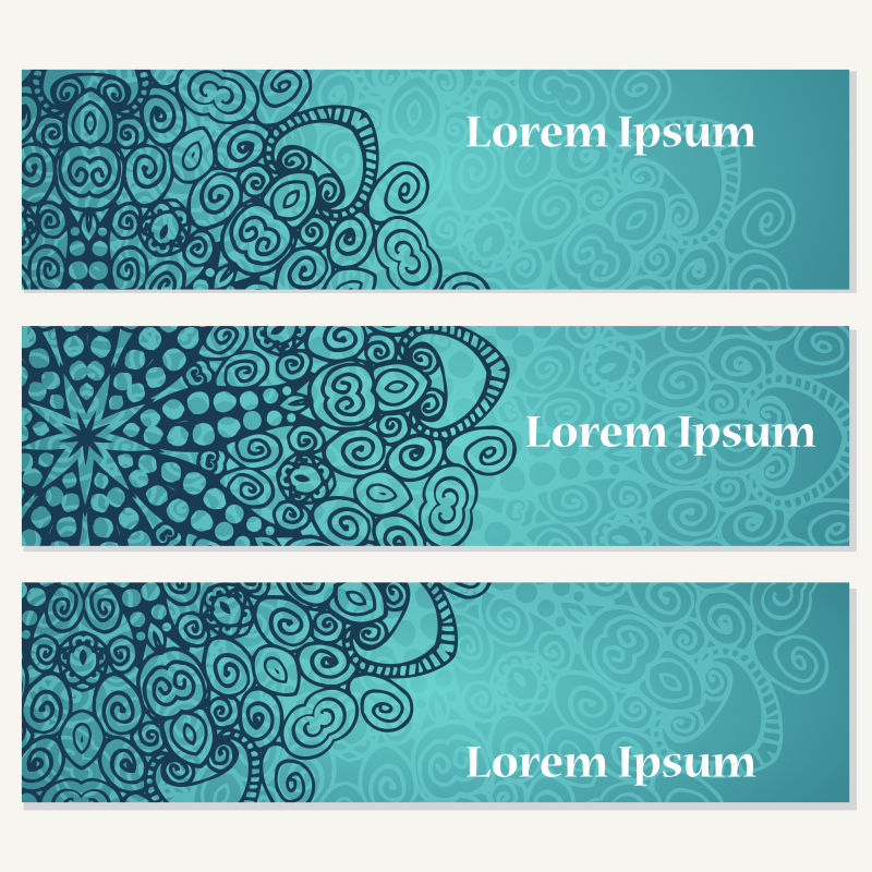 矢量商业旗帜横幅