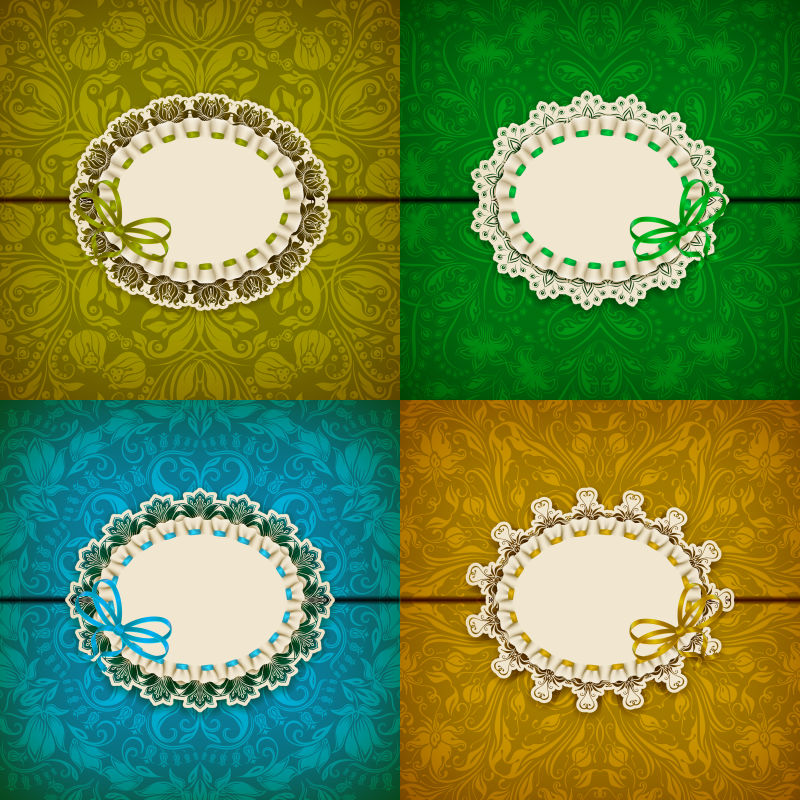 矢量豪华邀请卡