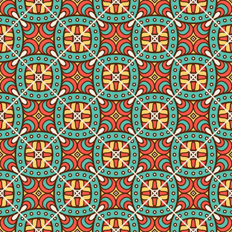 矢量土耳其传统花卉图案背景