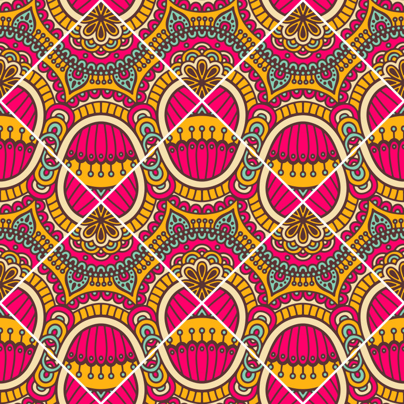 矢量传统艺术图案