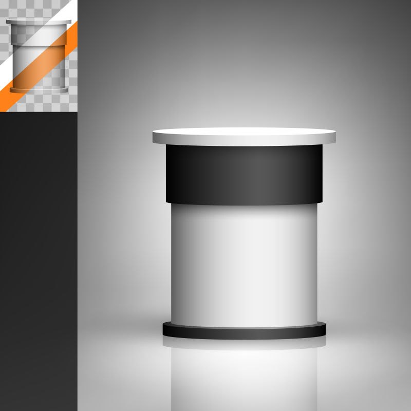 矢量创意空白展台设计