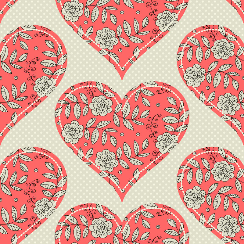 精致彩色图案矢量图