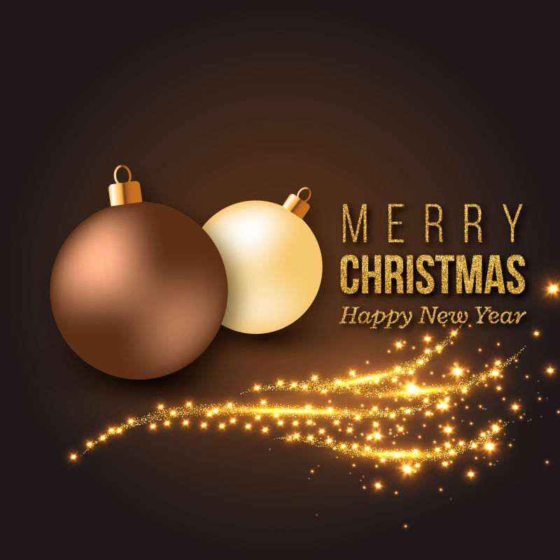 创意矢量2017新年圣诞背景