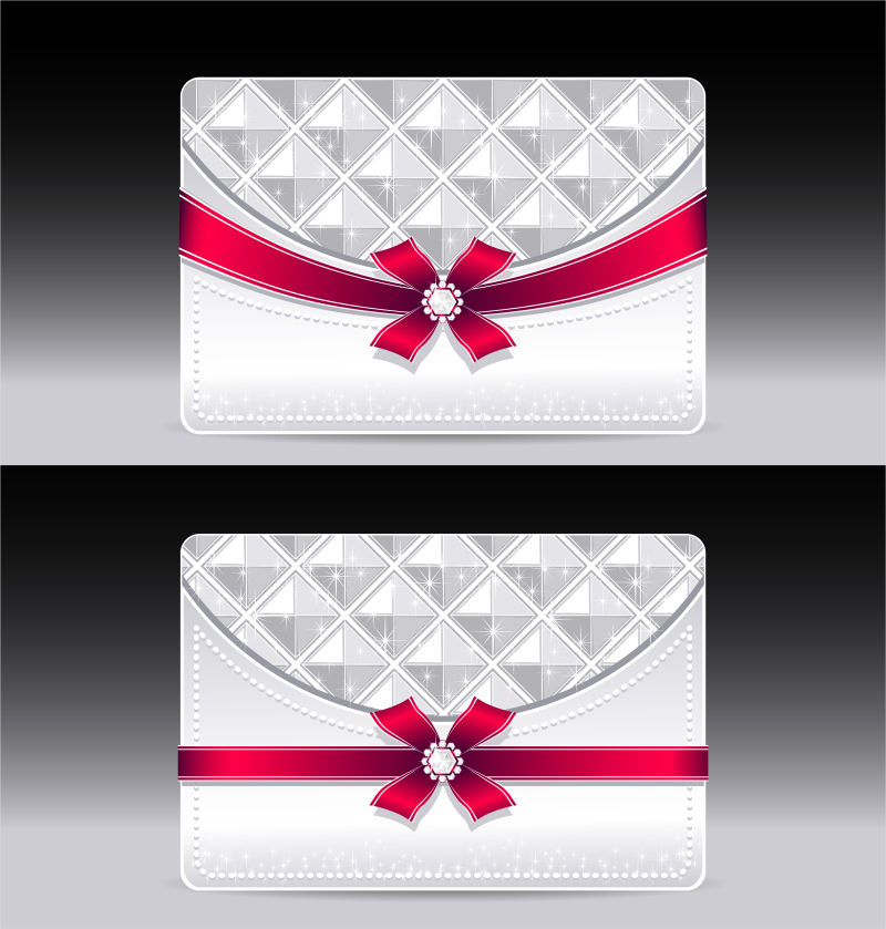 创意几何装饰设计圣诞主题贺卡设计矢量