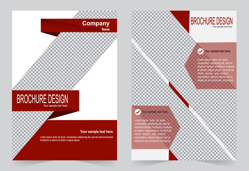 矢量的创意宣传册封面