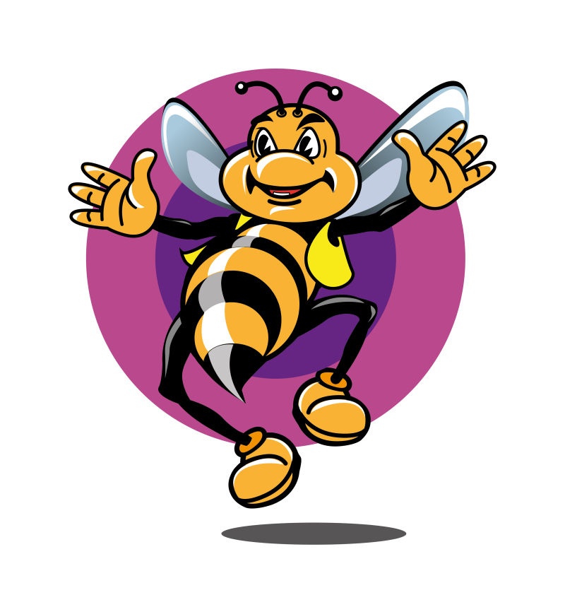 矢量吉祥物蜜蜂