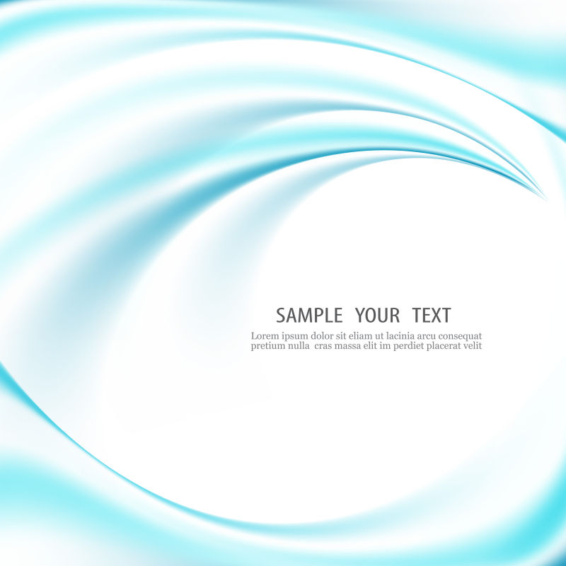 矢量蓝色波形光线背景