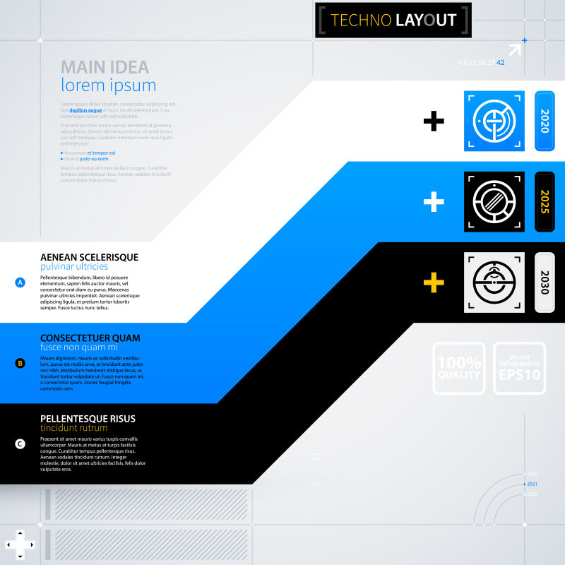 现代网页设计矢量图