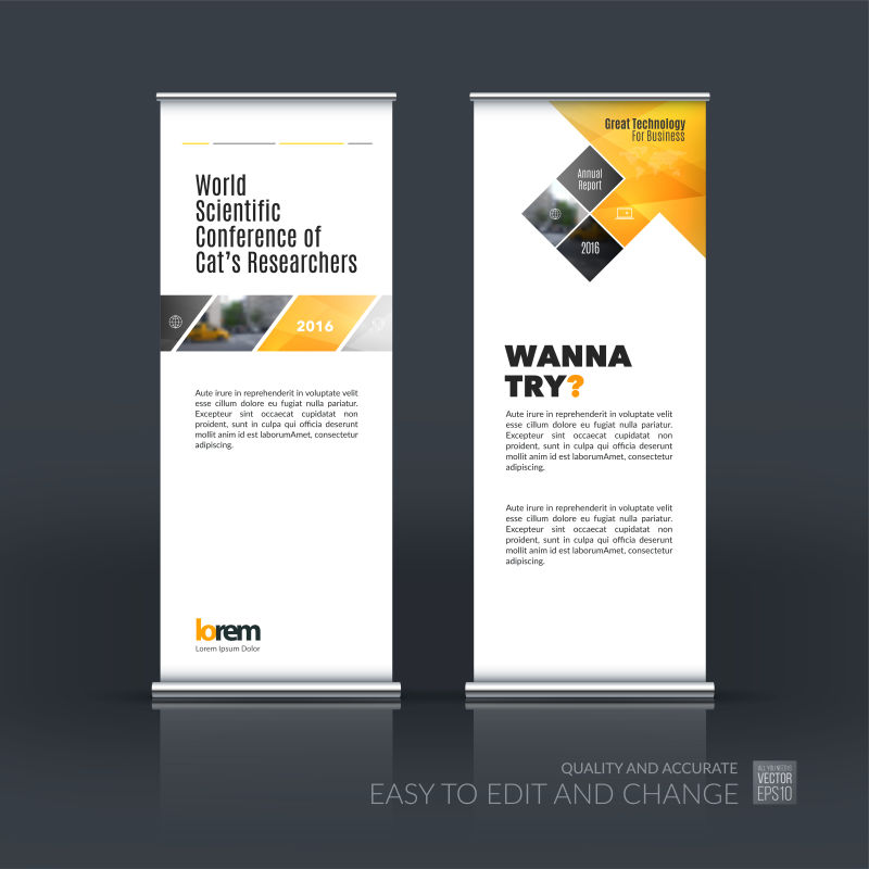 矢量的现代商业条幅设计