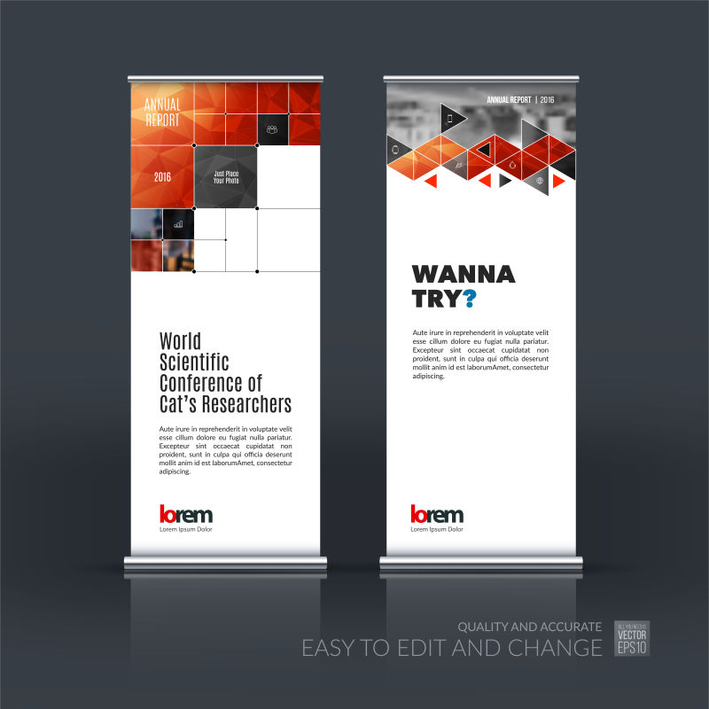 矢量现代商业条幅设计