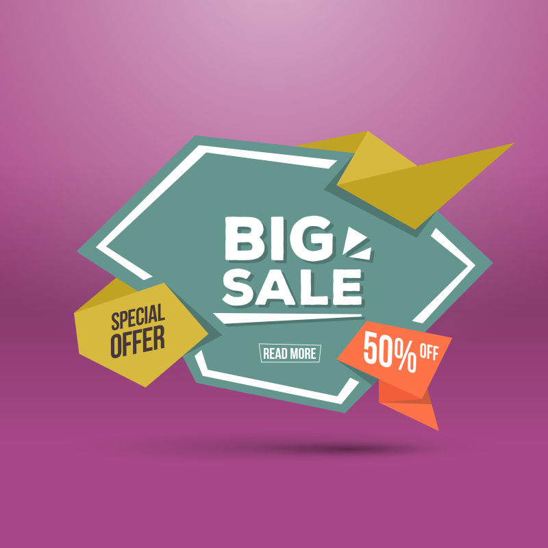 矢量销售活动标签