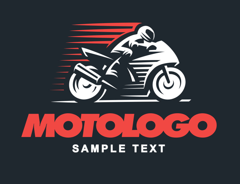 矢量的摩托车标志