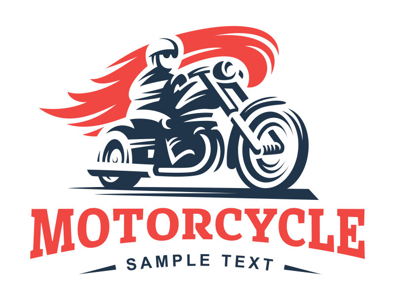 建设摩托车标志图片
