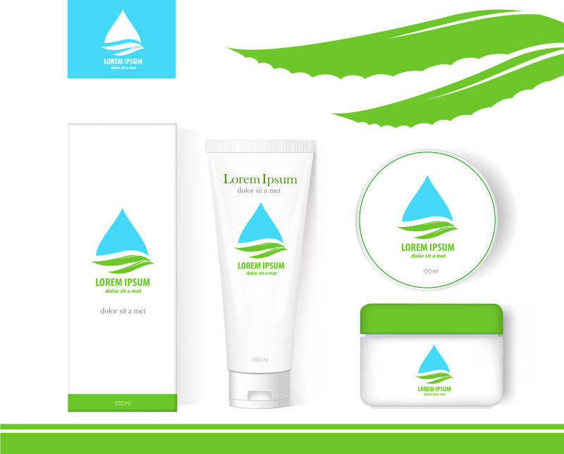 创意护肤品包装设计矢量