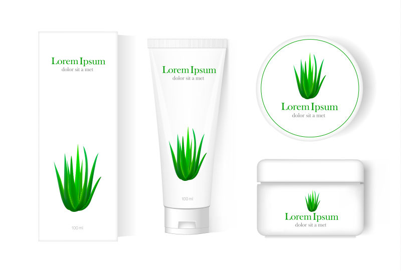 矢量芦荟产品的包装设计