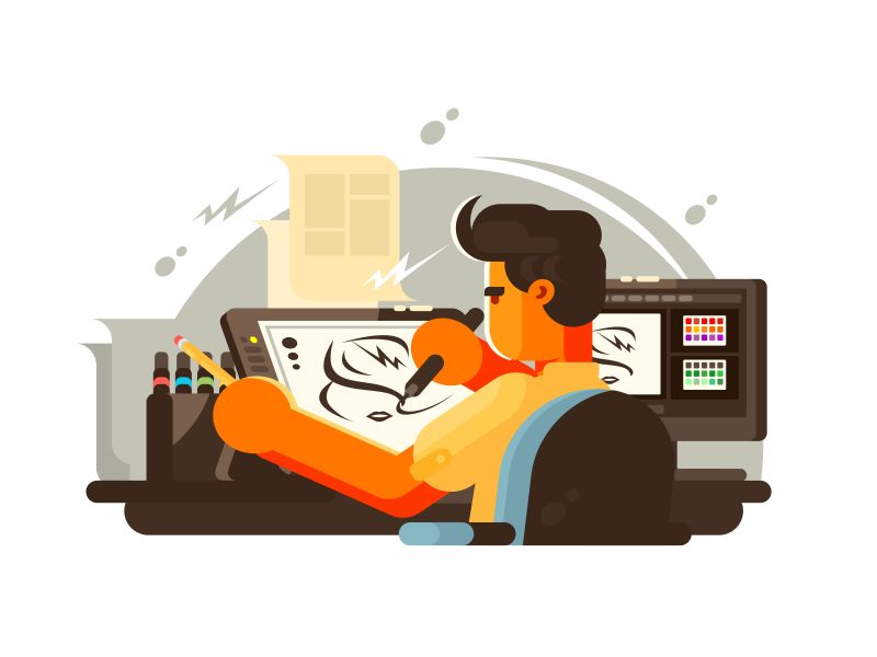 矢量设计绘图的设计师