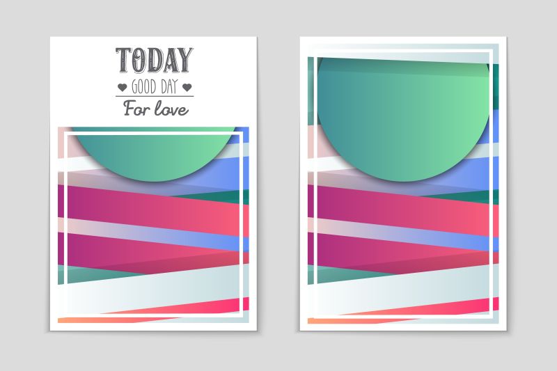 矢量宣传册布局