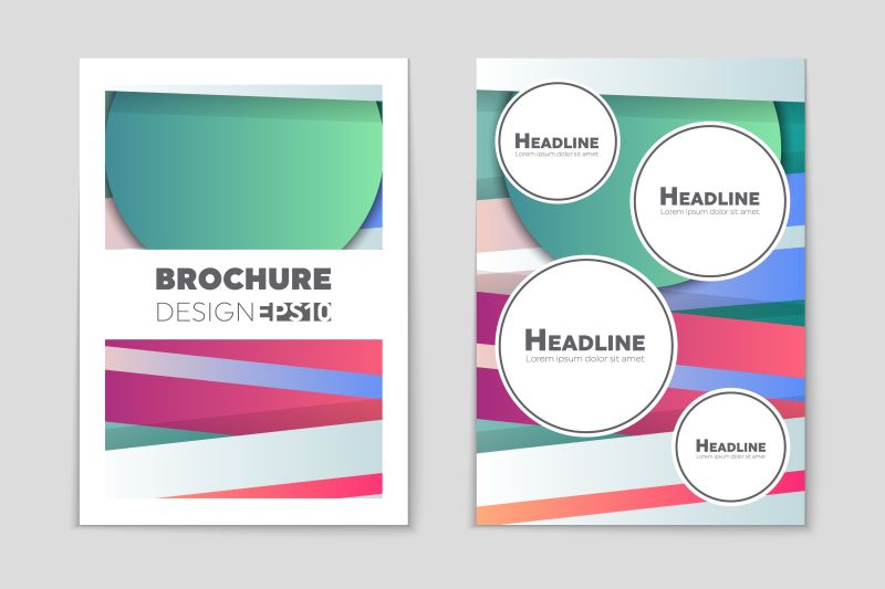 页面模型手册主题风格宣传抽象矢量布局背景集