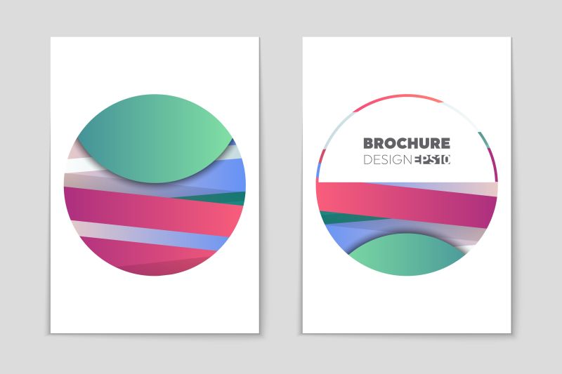 页面模型手册主题风格宣传抽象矢量布局的背景集