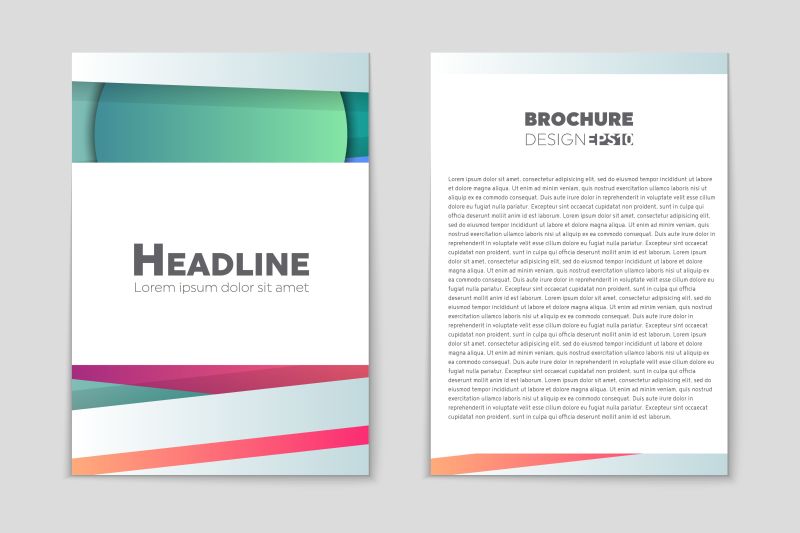 矢量小册子对于艺术设计