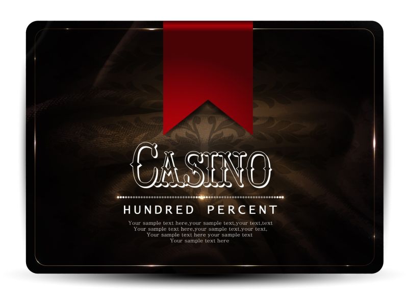 创意矢量赌场卡片设计