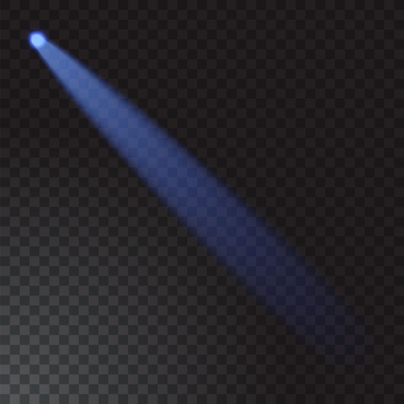 矢量的蓝色透明光束