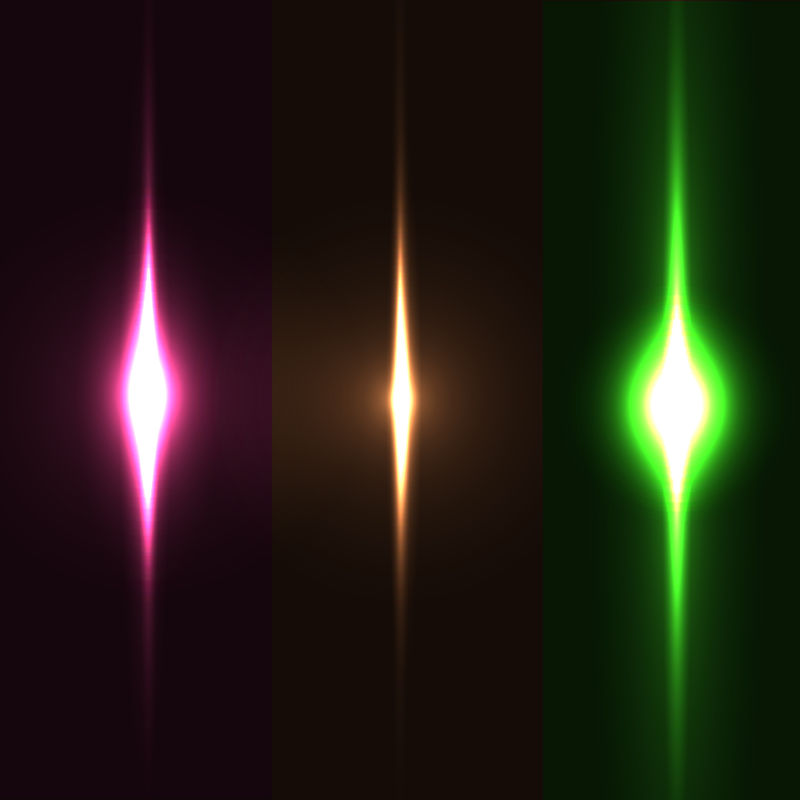 矢量的彩色灯光效果