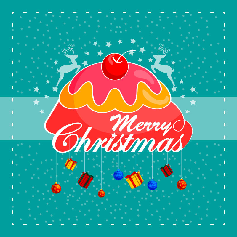 圣诞节概念矢量插图