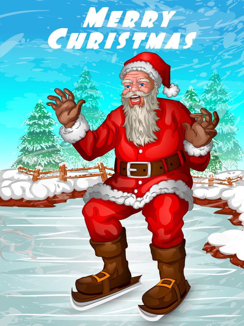 卡通圣诞老人矢量设计