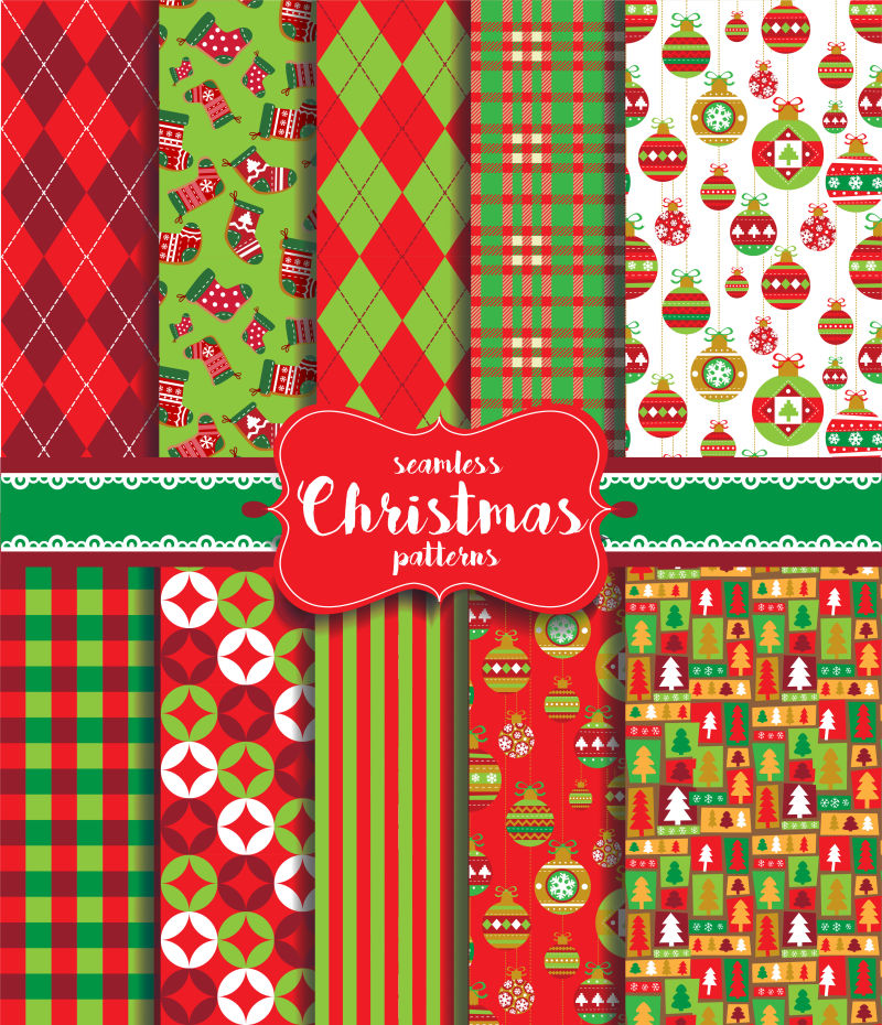 创意的圣诞主题背景矢量设计