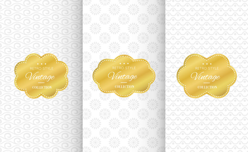 矢量的创意白色图案背景