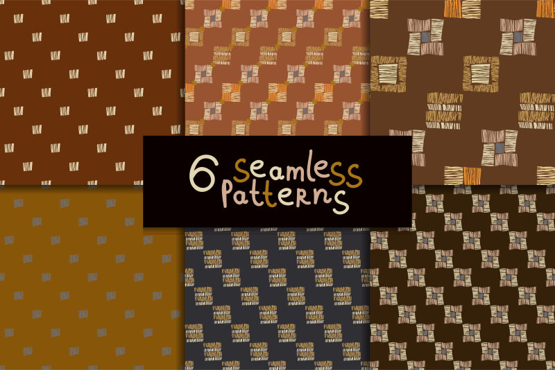 矢量的手绘民族风格背景设计