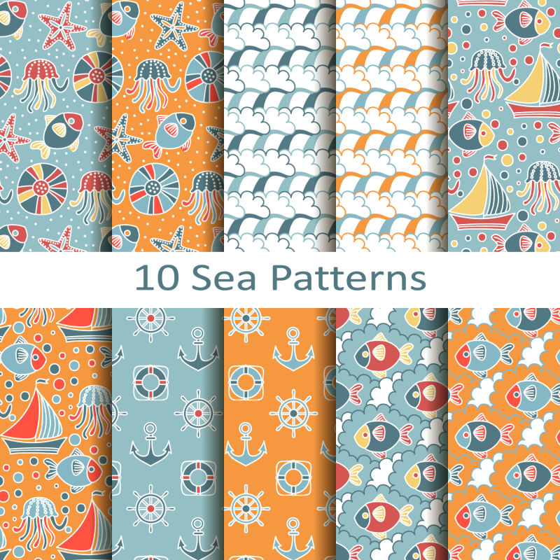 矢量的海洋主题背景设计