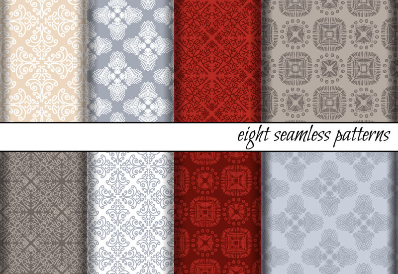 矢量的创意花卉图案背景