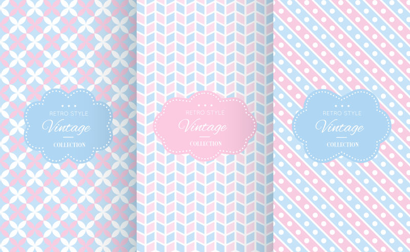 矢量的少女风格背景