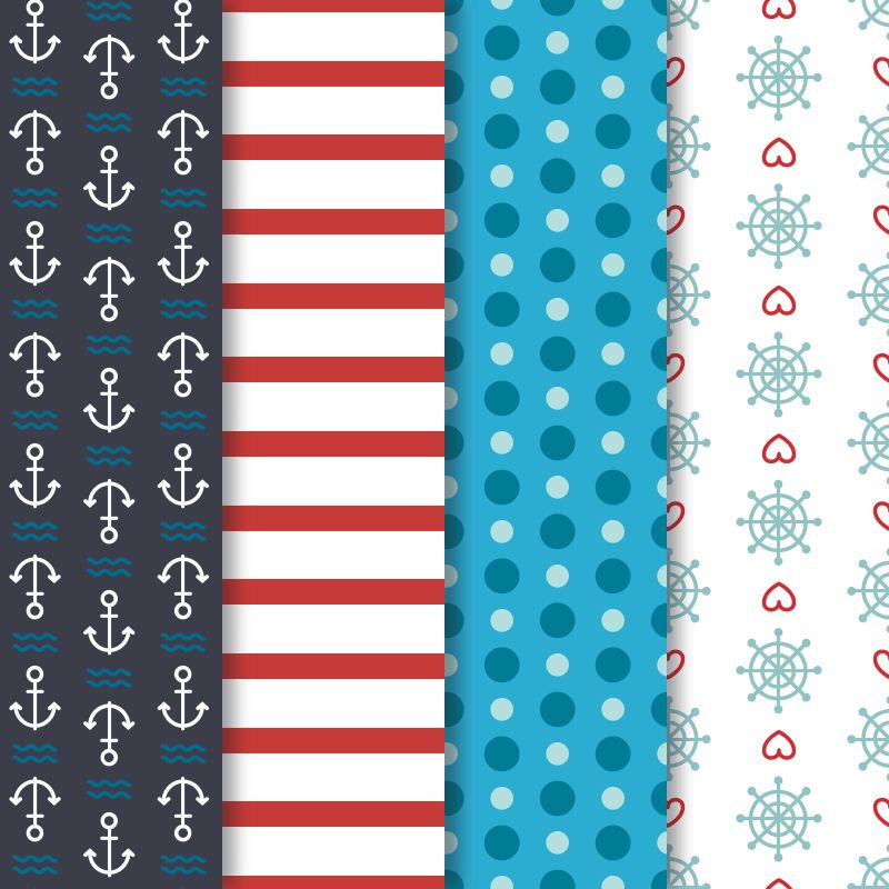 航海主题背景矢量设计