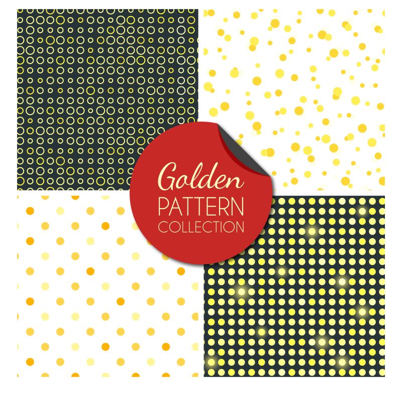 创意的金色圆点背景矢量设计